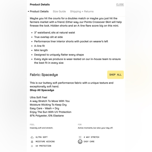 Beyond Yoga Spacedye Points Crossover Skirt - Picture 13 of 13